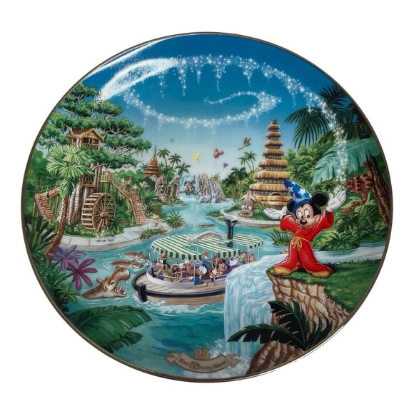 Walt Disney World Plates 25th Anniversary Collector Bradford Exchange Mickey - Picture 9 of 16